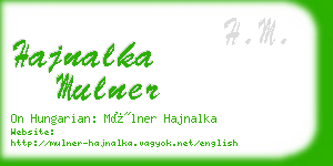 hajnalka mulner business card